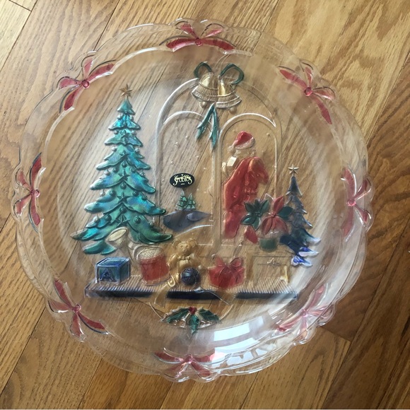 COPY - 2nd One Christmas Joy Plate by Crystal Clear Studios 1992 Hand Painted - Picture 6 of 10